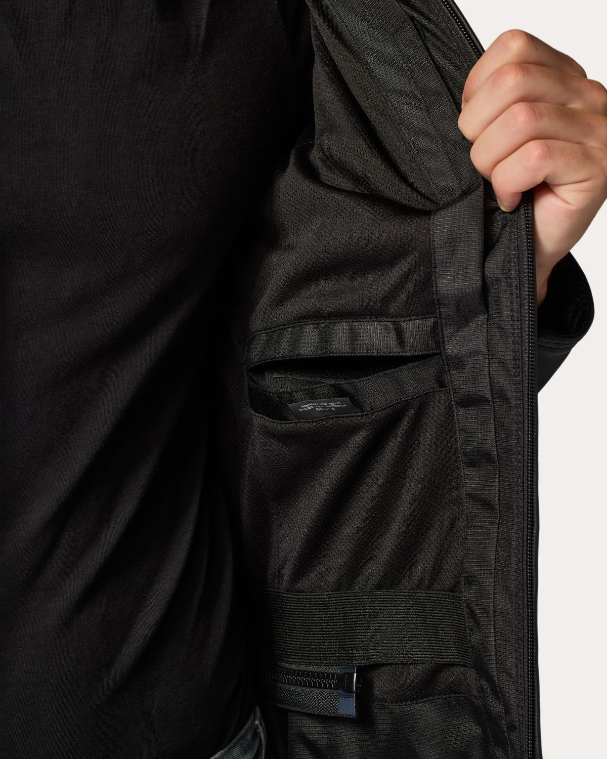 Jacket Quadratic | Black-Neon Red - Detail