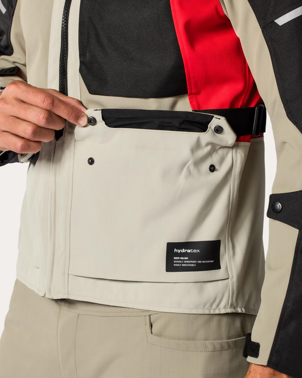 Jacket Convergent H2O | Silver-Black - Detail