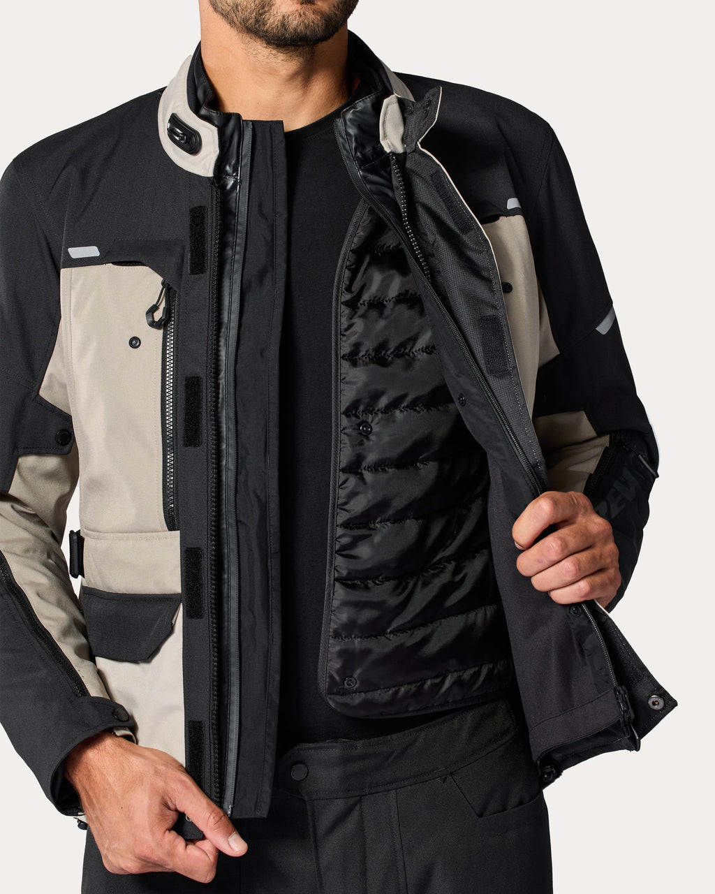 Jacket Outback 5 H2O | Sand-Black - Detail