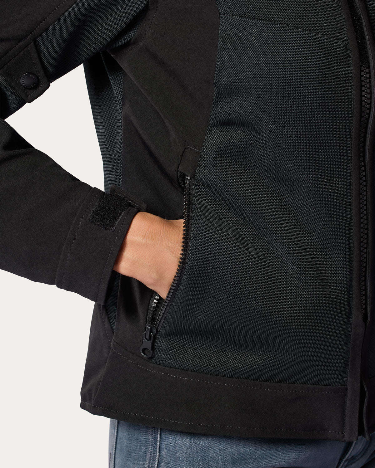 Jacket Highcrest H2O Ladies | Black - Detail