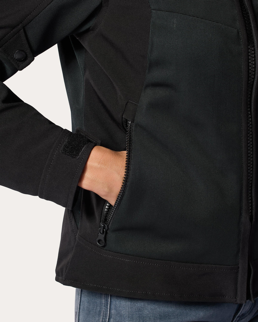 Jacket Highcrest H2O Ladies | Silver - Detail