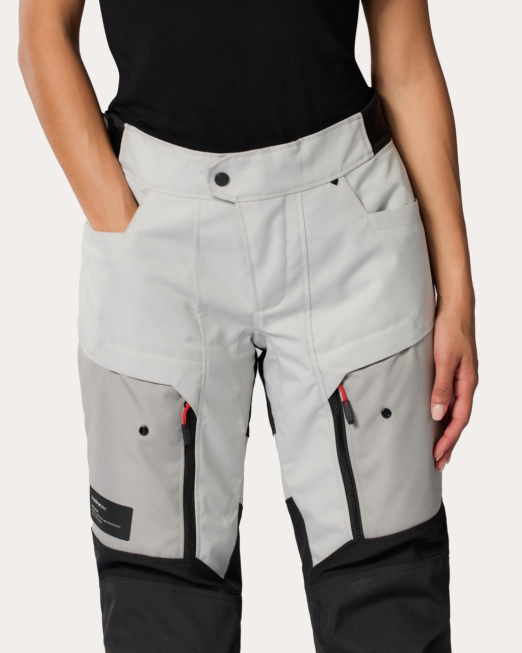 Pants Outback 5 H2O Ladies | Silver-Black - Detail