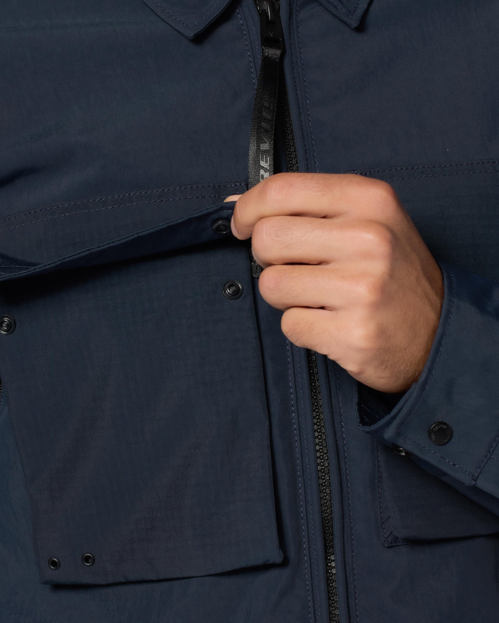 Overshirt Yaletown | Dark Blue - Detail