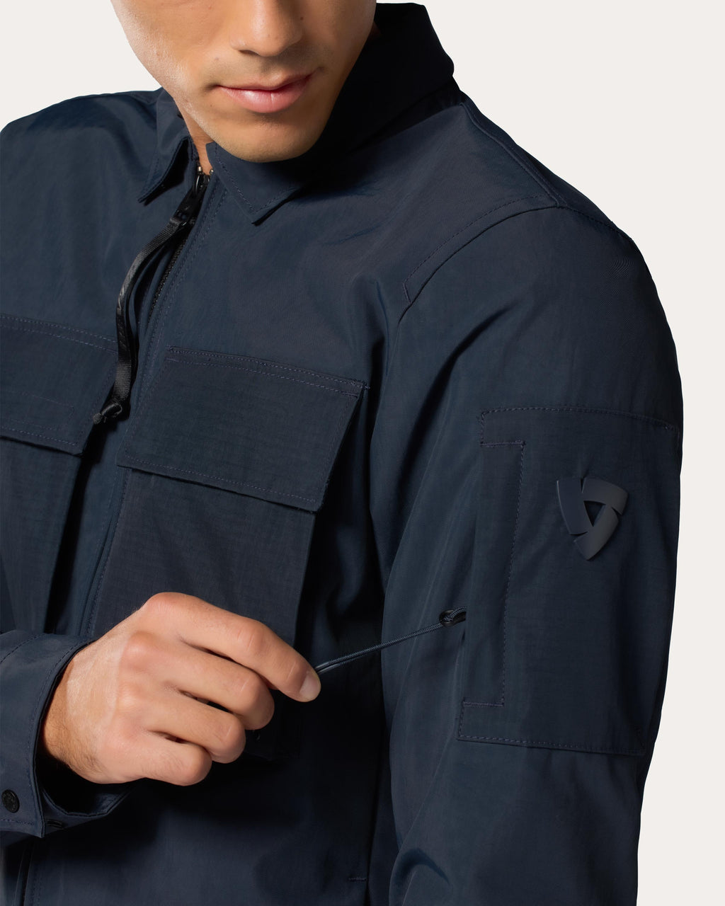 Overshirt Yaletown | Dark Blue - Detail