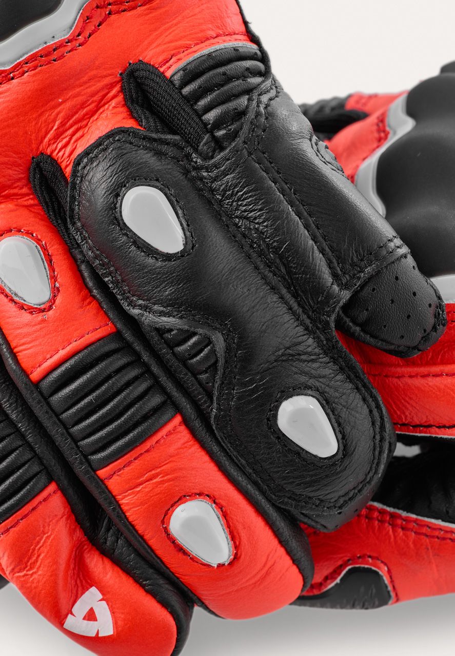 Gloves Quantum 3 | Neon Red-Blue - Detail