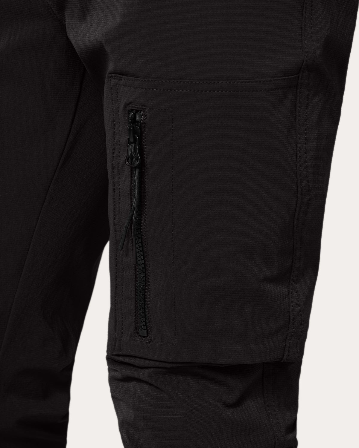 Chino Terry Skinny | Black - Detail