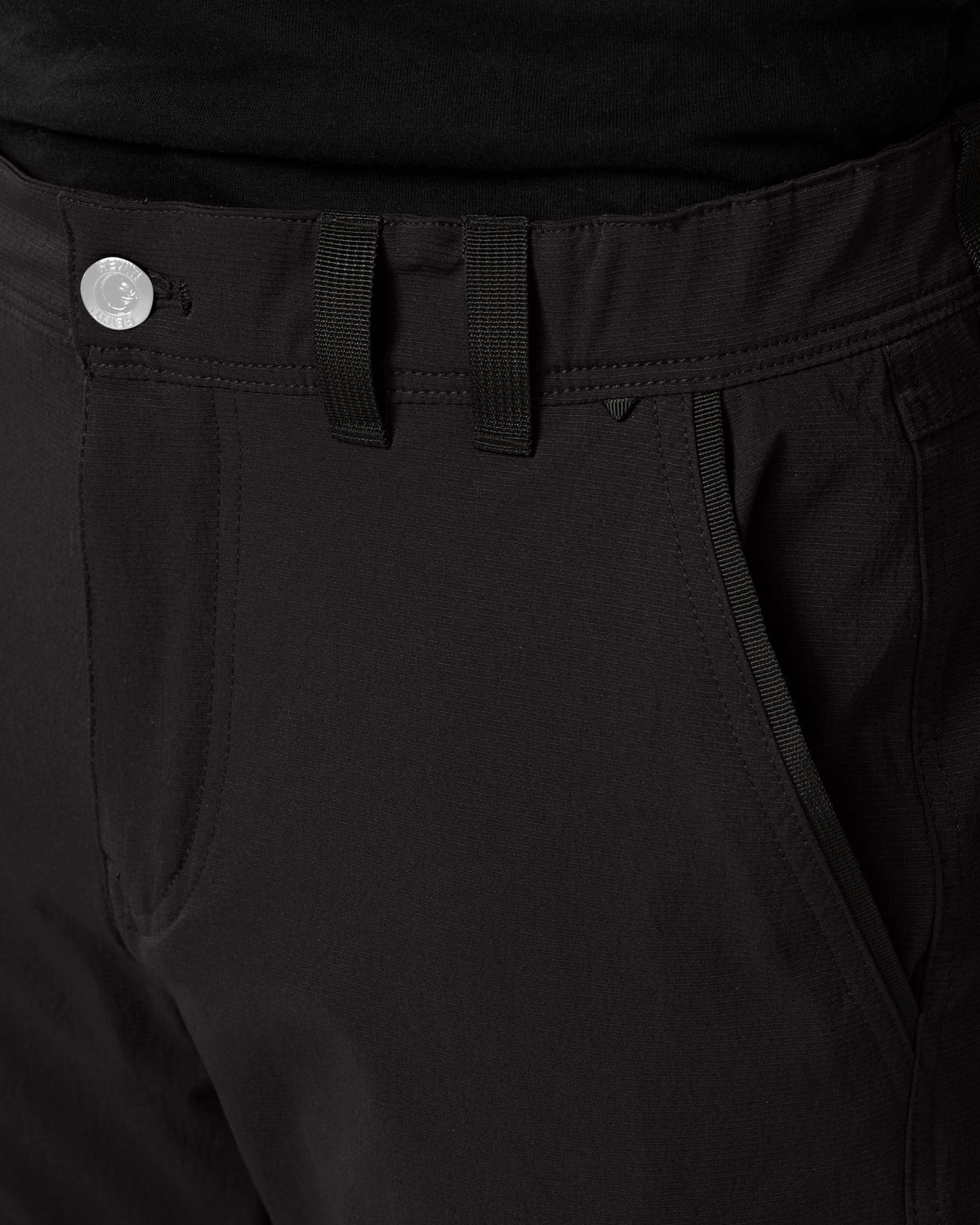 Chino Terry Skinny | Black - Detail