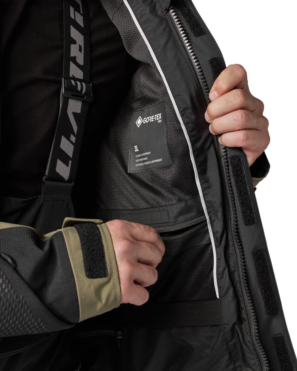 Jacket Dominator 3 GTX | Black-Dark Green - Detail