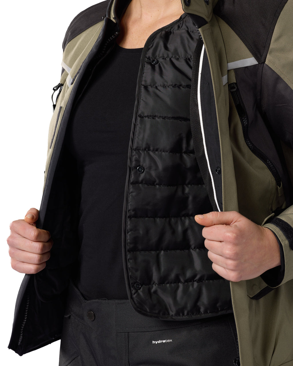Jacket Voltiac 3 H2O Ladies | Black-Silver - Detail