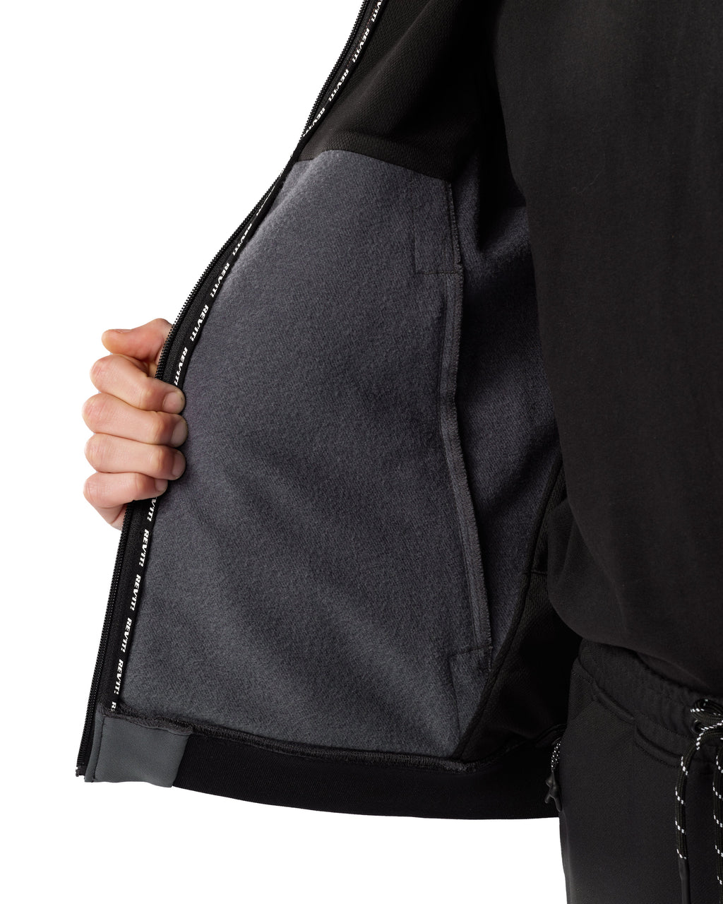 Hoodie Parabolica 2 | Black - Detail