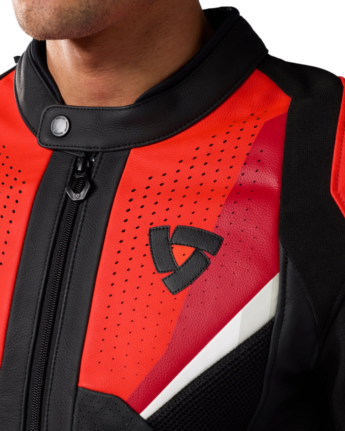 Jacket Automate | Black-Neon Red - Detail