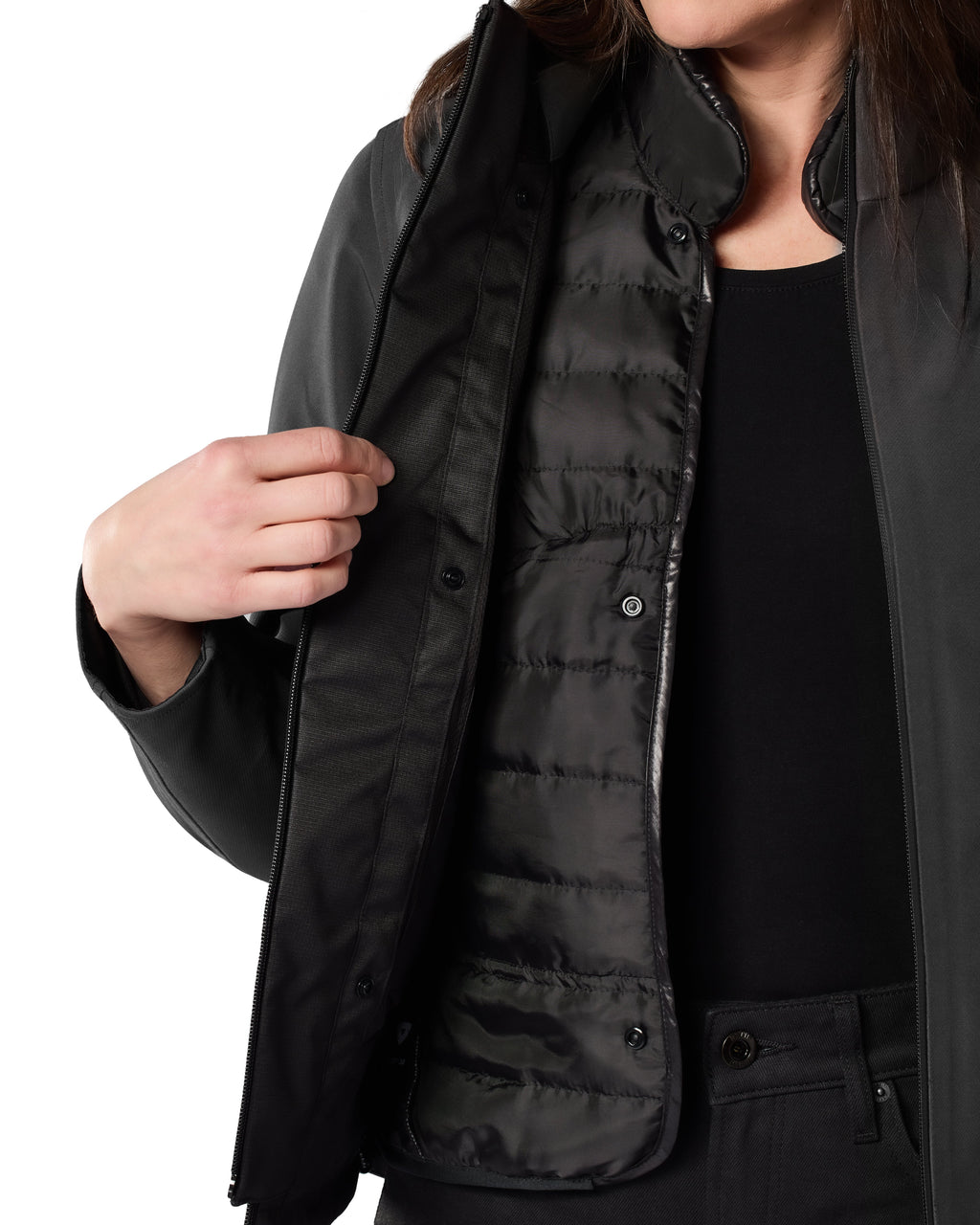 Jacket Rosier H2O Ladies | Black - Detail