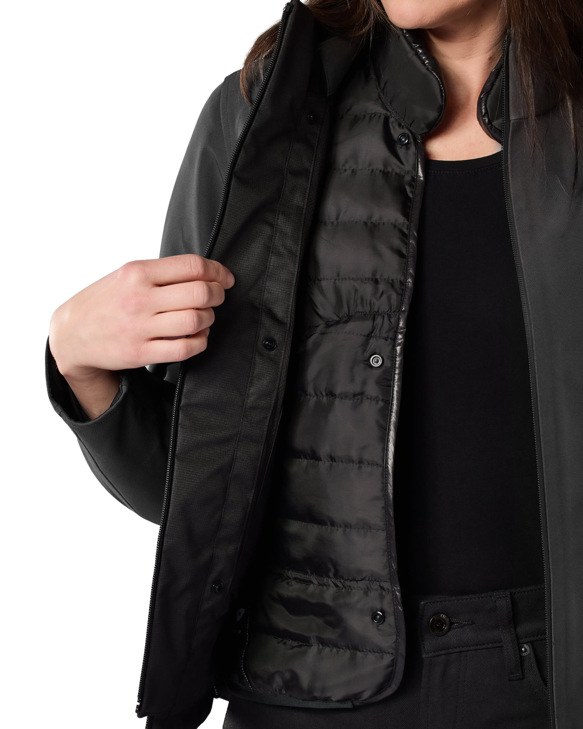 Jacket Rosier H2O Ladies | Black - Detail