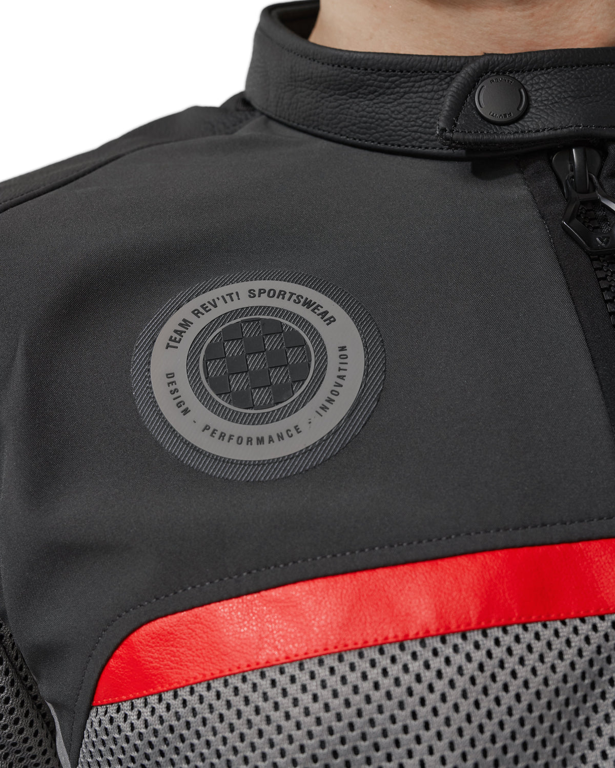 Jacket Swiftblade | Black-Red - Detail