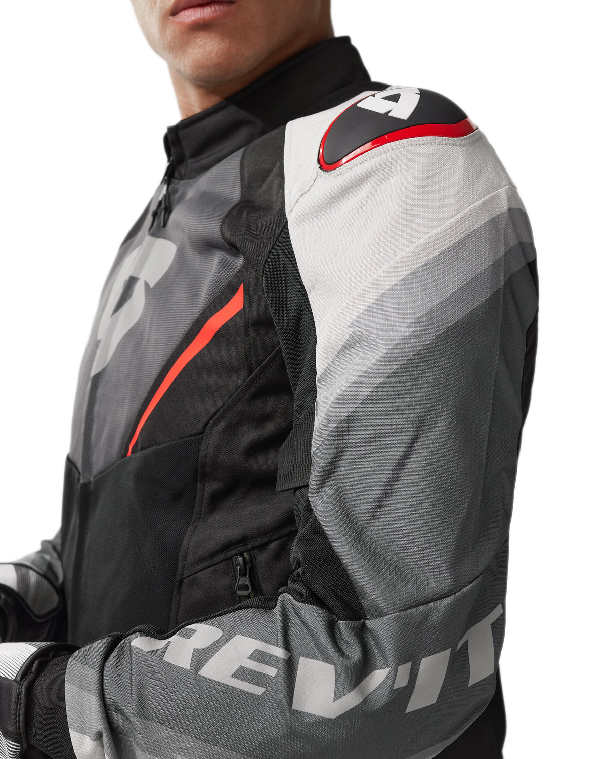 Jacket Quantum 3 Air | Grey-Red - Detail