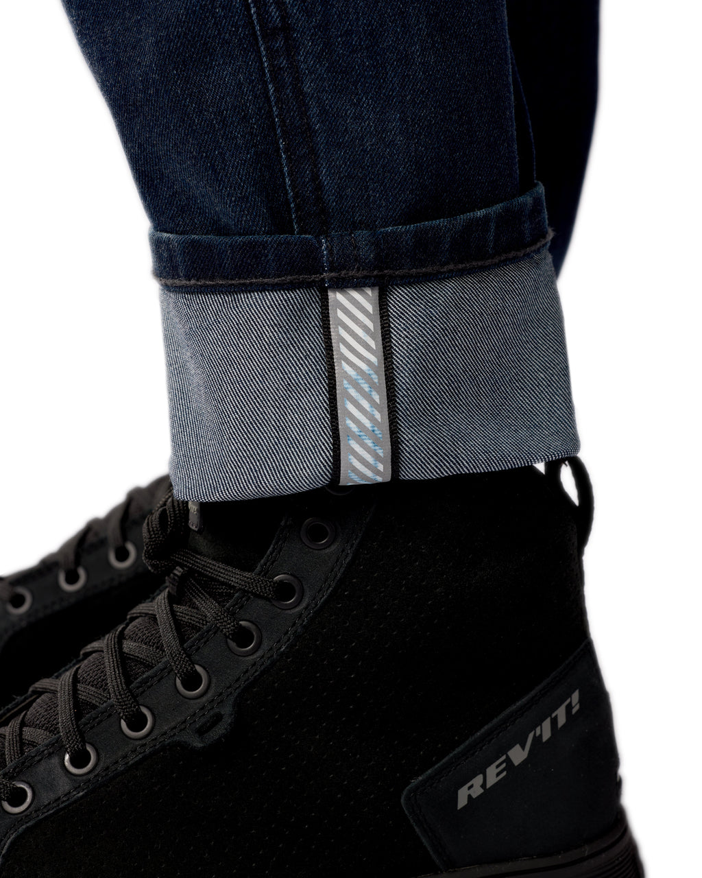 Jeans Harper Tapered Ladies | Dark Blue Used - Detail