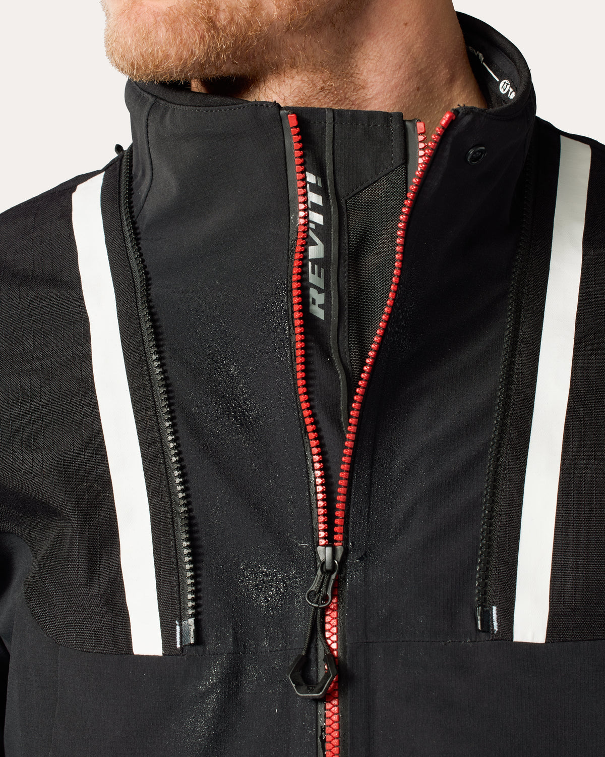 Jacket Vision H2O | Black-Red - Detail