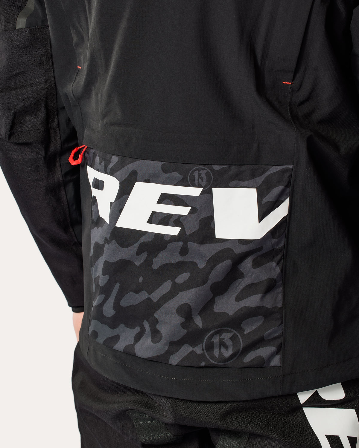 Jacket Vision H2O | Black-Red - Detail