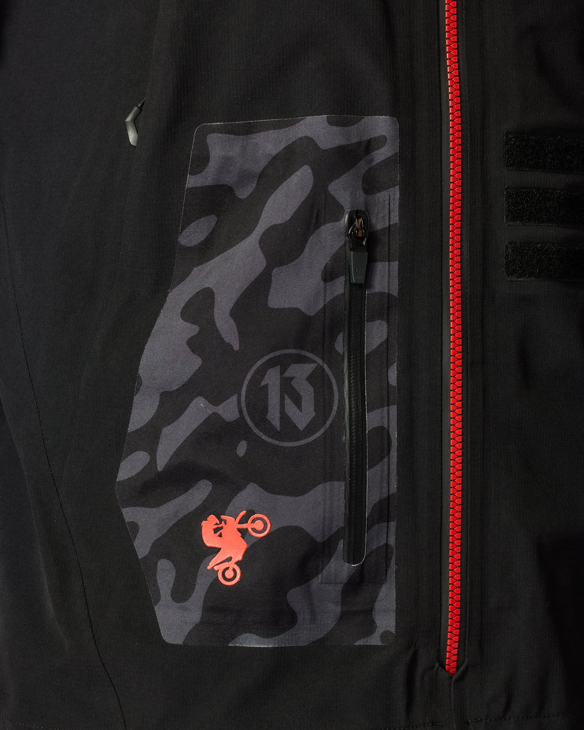 Jacket Vision H2O | Black-Red - Detail