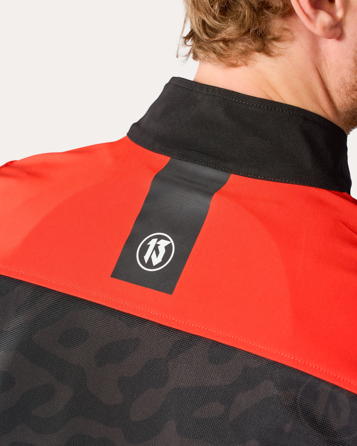 Jacket Africa | Black-Red - Detail