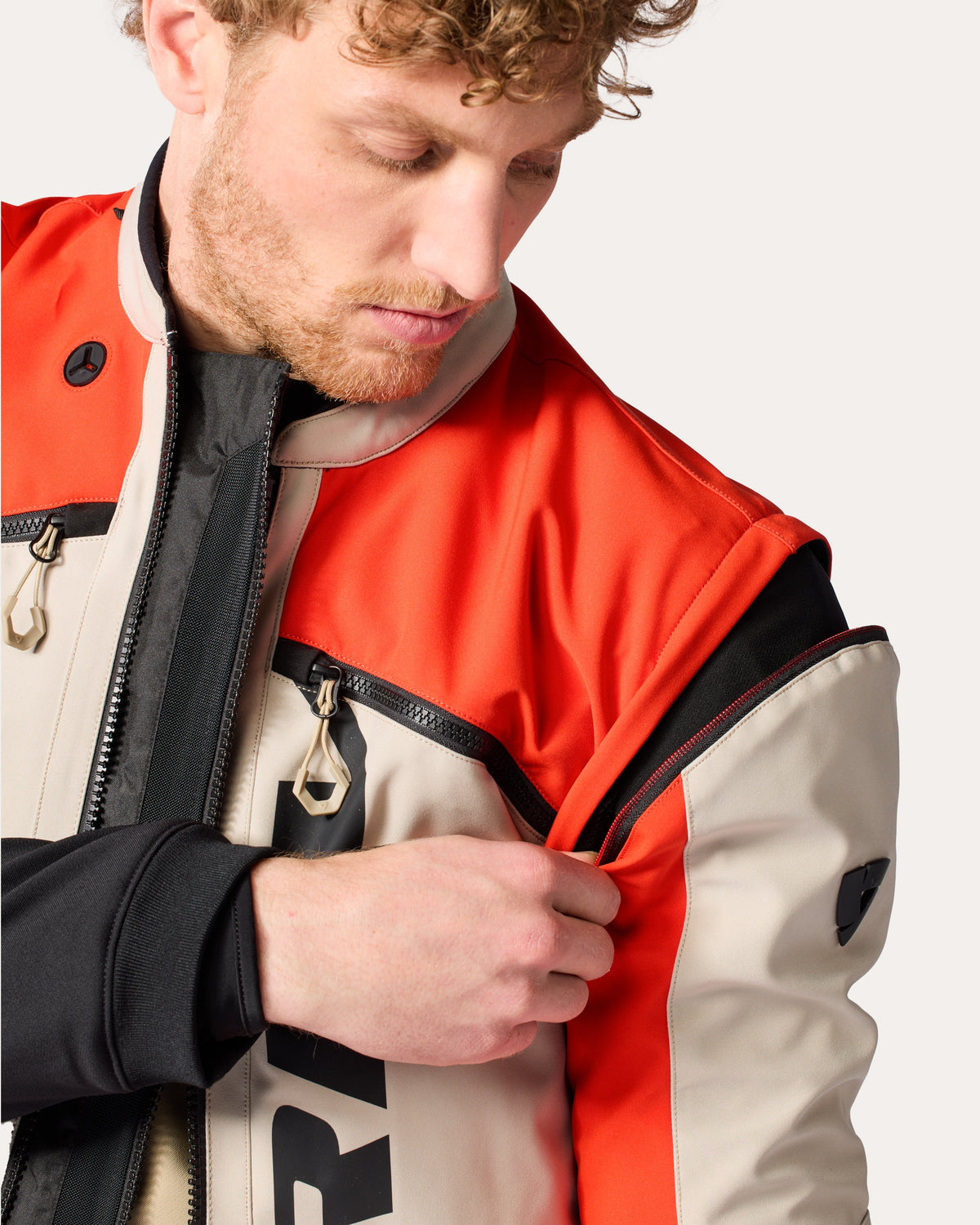 Jacket Morocco | Sand-Red - Detail