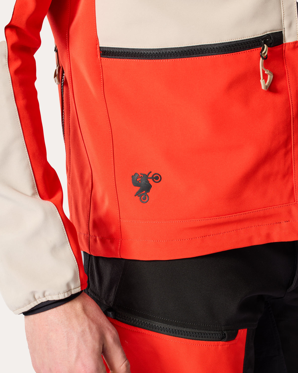 Jacket Morocco | Sand-Red - Detail