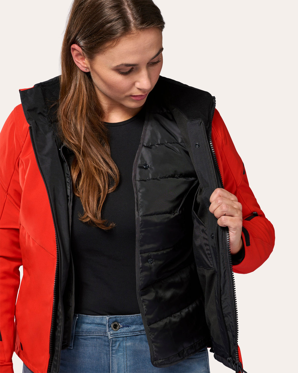 Jacket Afterburn 2 H2O Ladies | Red - Detail