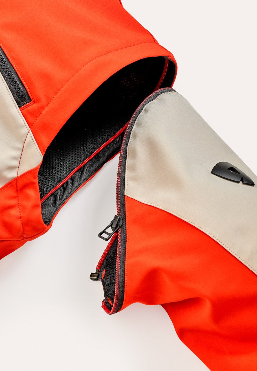 Jacket Morocco | Sand-Red - Detail