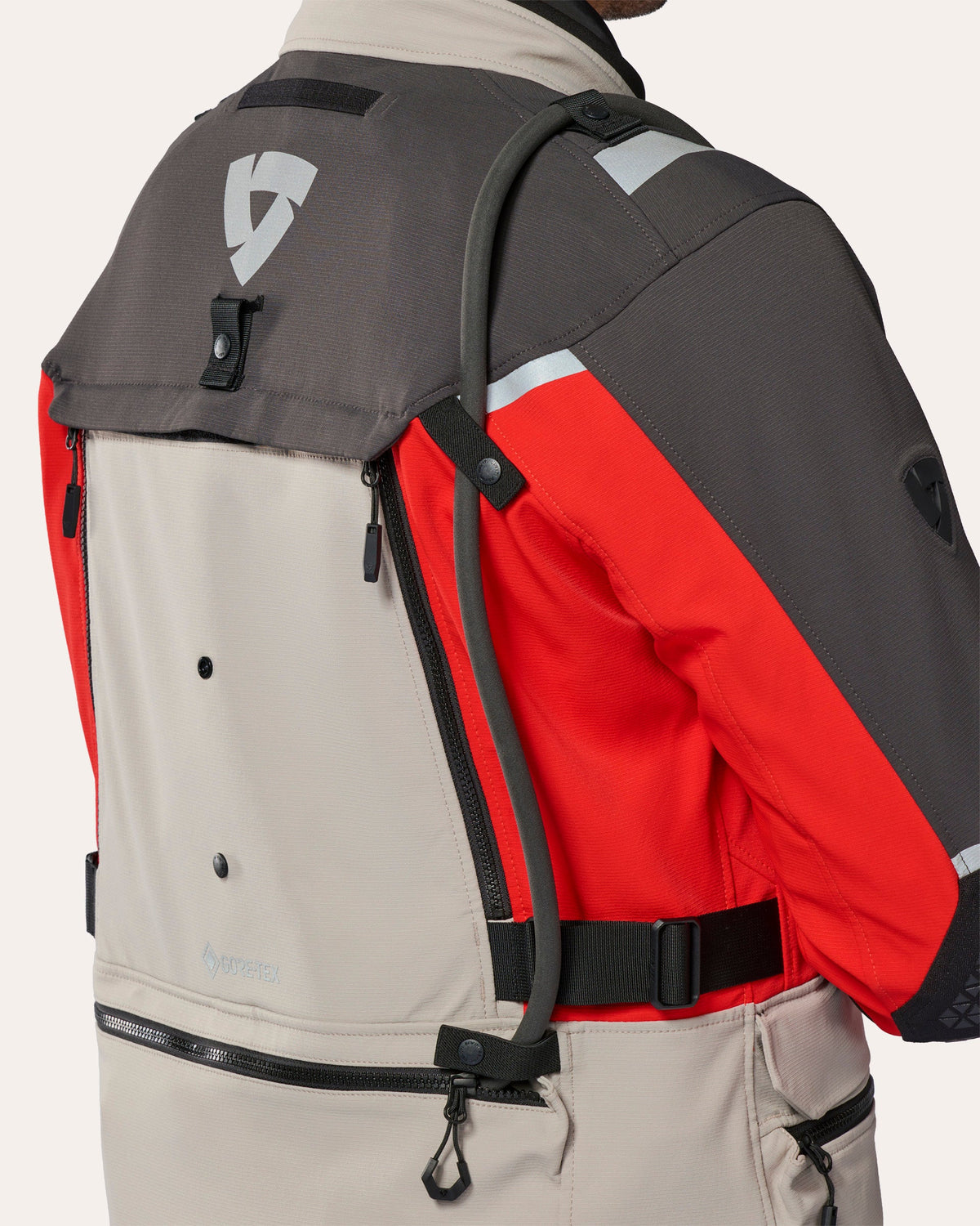 Jacket Defender 4 GTX | Anthracite-Red - Detail
