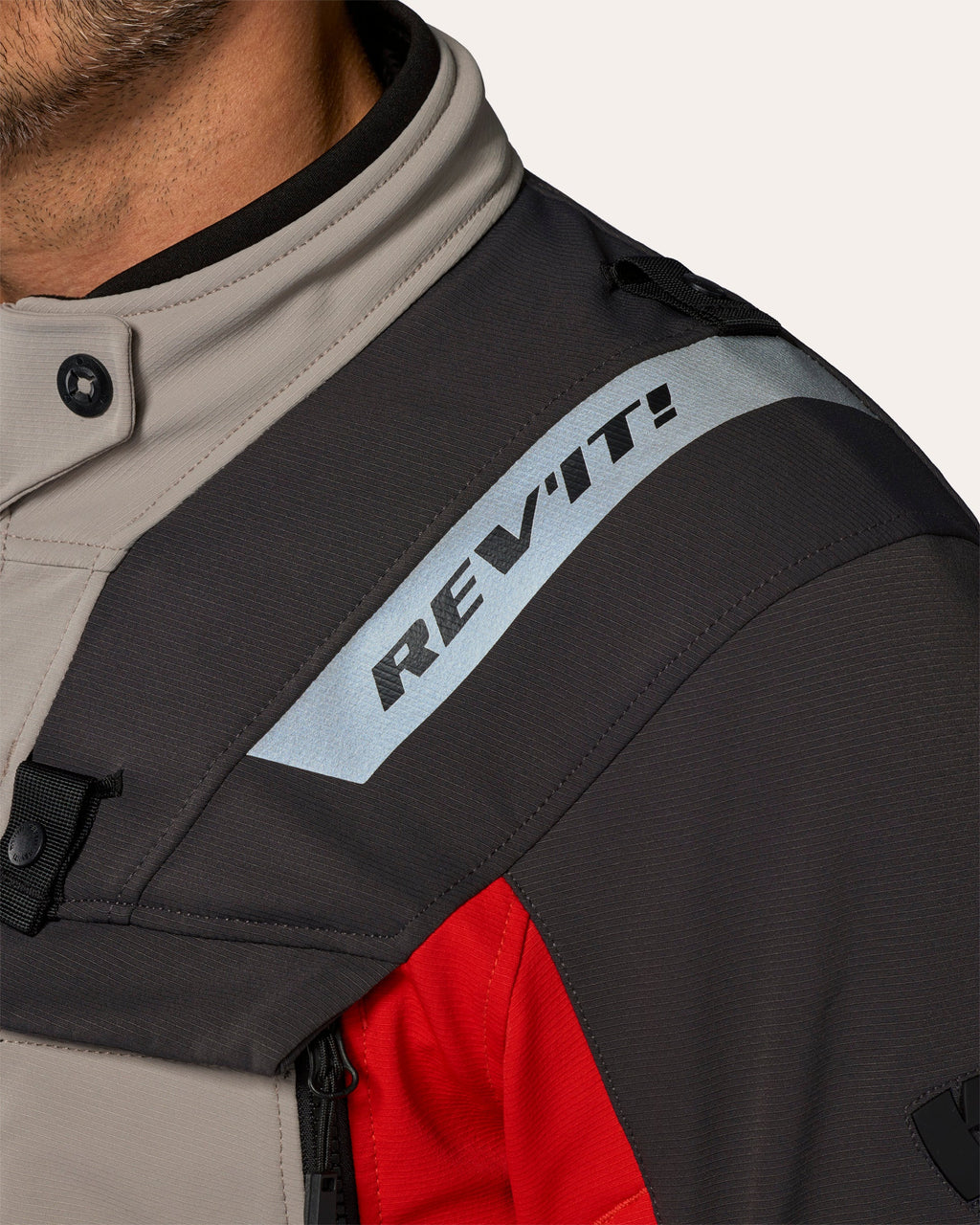 Jacket Defender 4 GTX | Anthracite-Red - Detail
