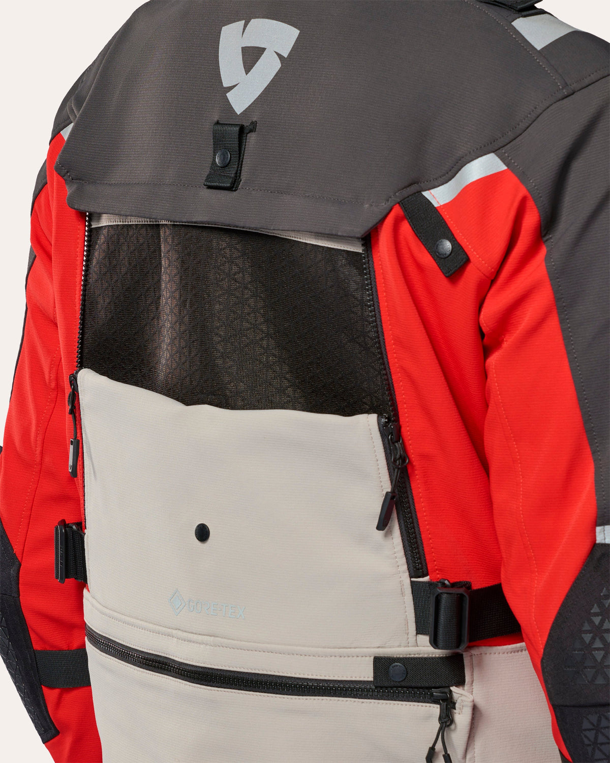 Jacket Defender 4 GTX | Anthracite-Red - Detail