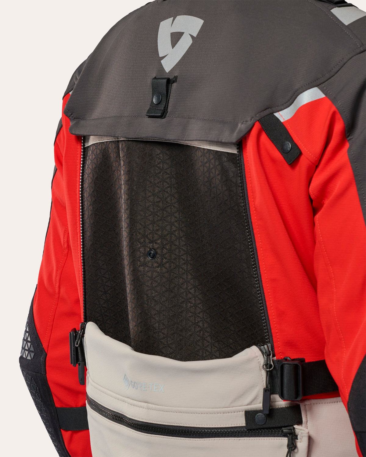 Jacket Defender 4 GTX | Anthracite-Red - Detail