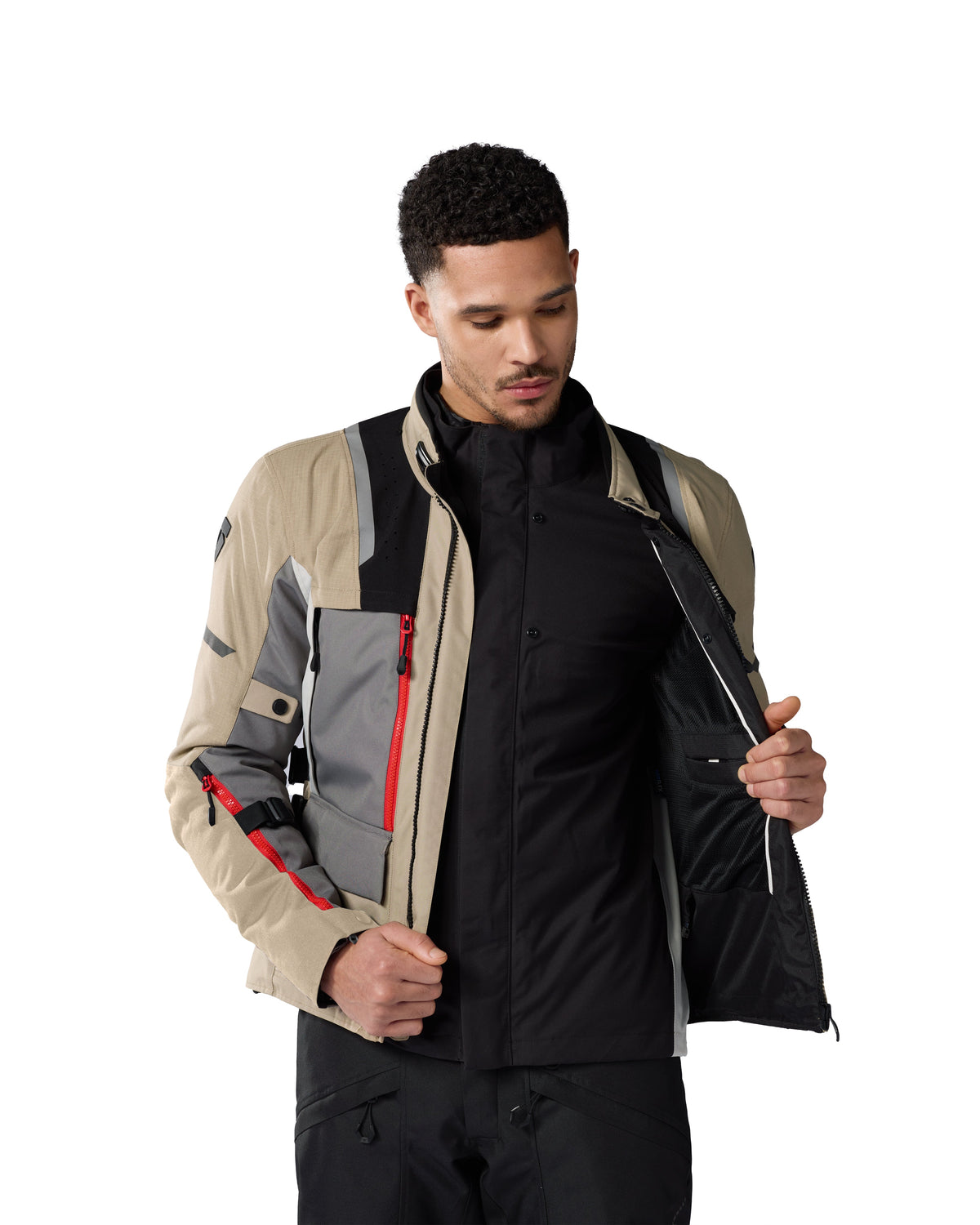 Jacket Offtrack 2 H2O | Black-Brown - Detail