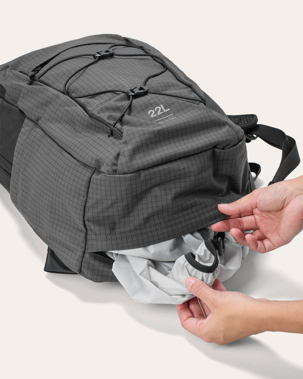 Backpack Saroa | Grey-Black - Detail